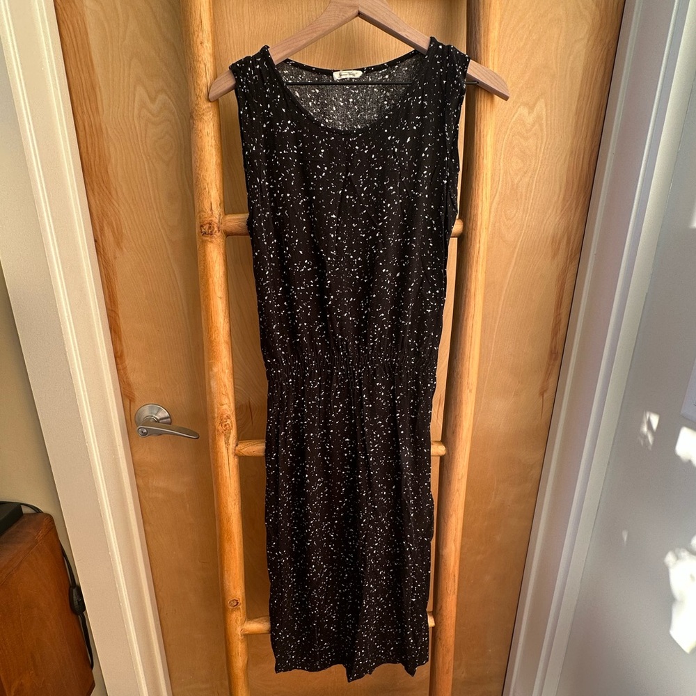 American Vintage Black Print Dress